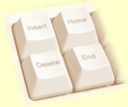 Insert, Home, Delete, End